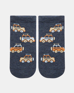 Organic Socks Ankle Jacquard - High Country [siz:3-6m]