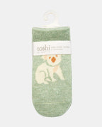 Organic Socks Ankle Jacquard - Koala [siz:6-12m]
