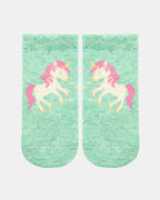 Organic Sock Ankle Jacquard - Unicorn [siz:3-6m]