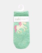 Organic Sock Ankle Jacquard - Unicorn [siz:3-6m]