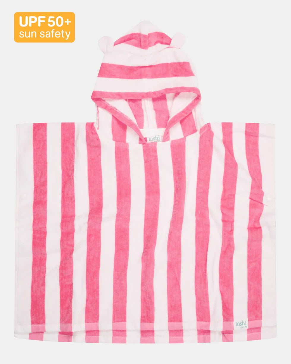 Hooded Towel Beachcomber/ Watermelon [siz:3-5]