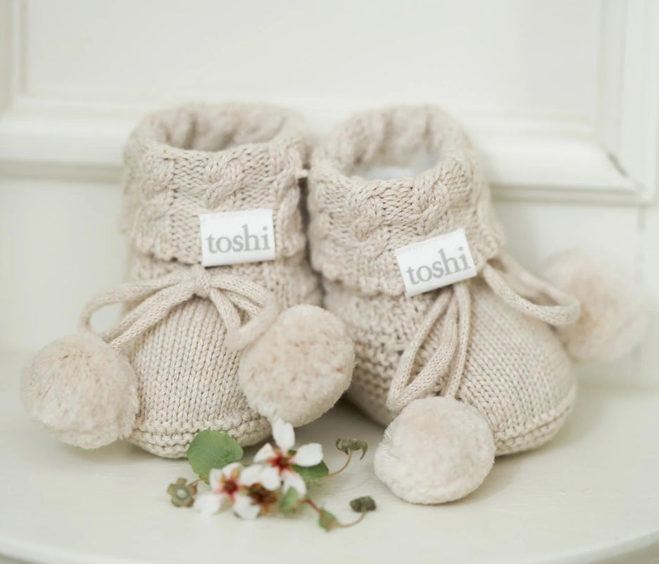 Organic Booties Yummy Oatmeal [siz:00]