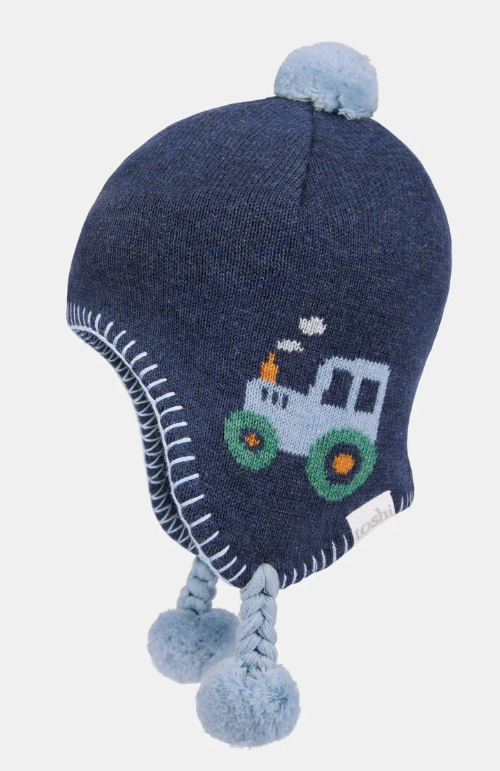 Toshi Organic Earmuff Tiny Tractors [siz:xs]