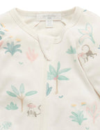 Printed Zip Growsuit Jungle Dream Print (0) [sty:000]