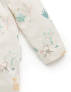 Printed Zip Growsuit Jungle Dream Print (0) [sty:000]