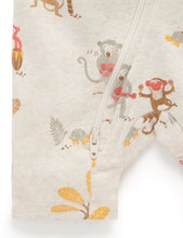 Load image into Gallery viewer, Printed S/slv Zip Growsuit Jungle Jamboree Print (1) [siz:00]

