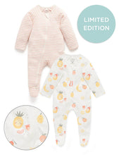 Load image into Gallery viewer, 2 Pack Digital Zip Growsuit Juicy Print [siz:00]

