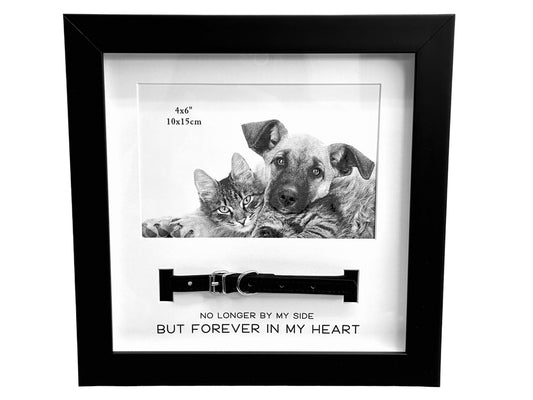 Pet Frame Black - With Collar 