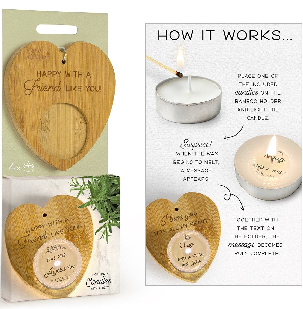 Surprise Candle - Happy Friend