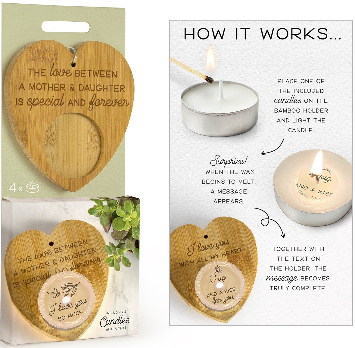 Surprise Candle - Mother & Daughter