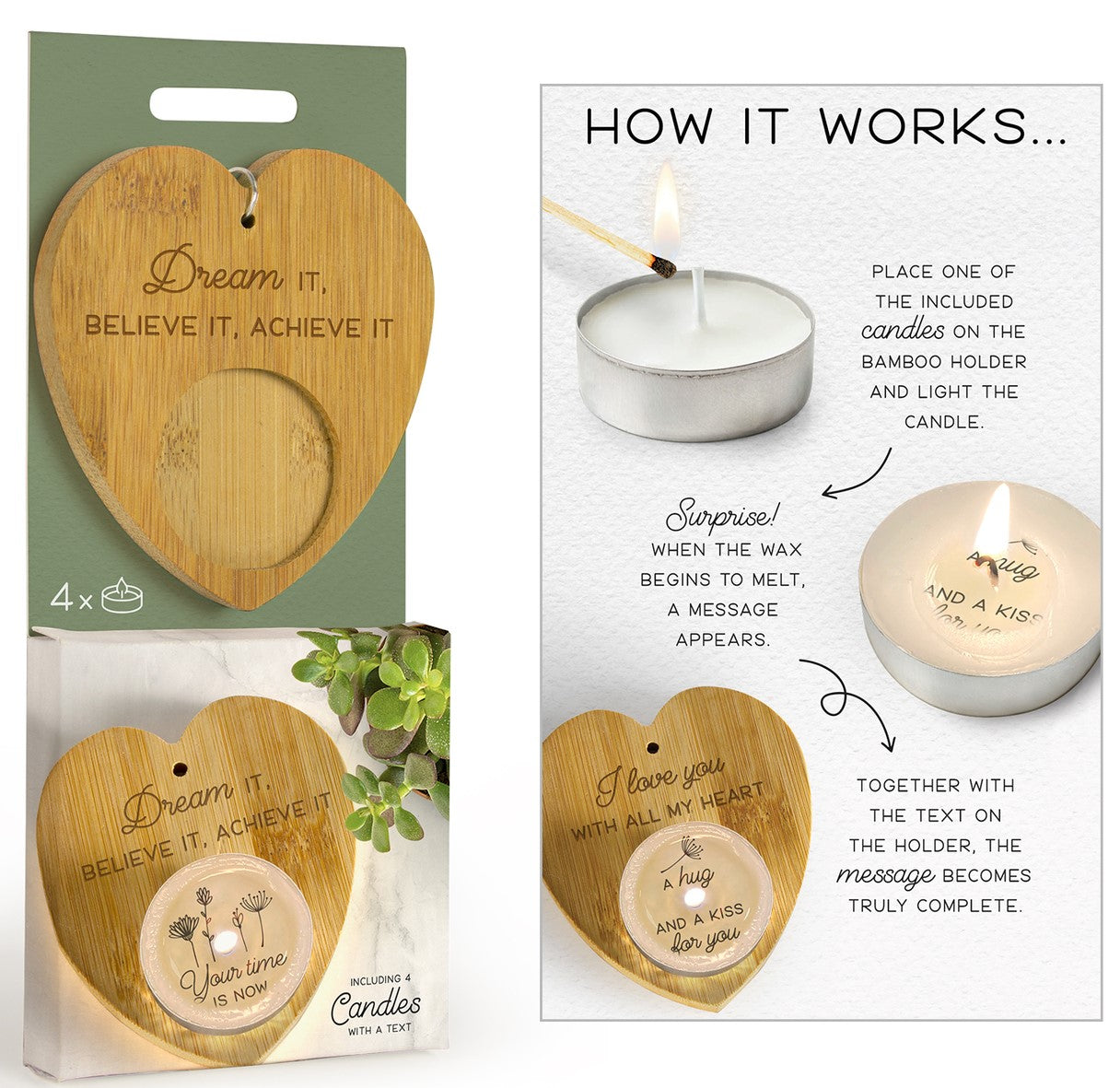 Surprise Candle - Guardian Heart