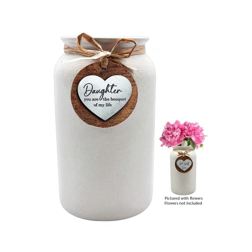 Heartfelt Mason Vase- Daughter 