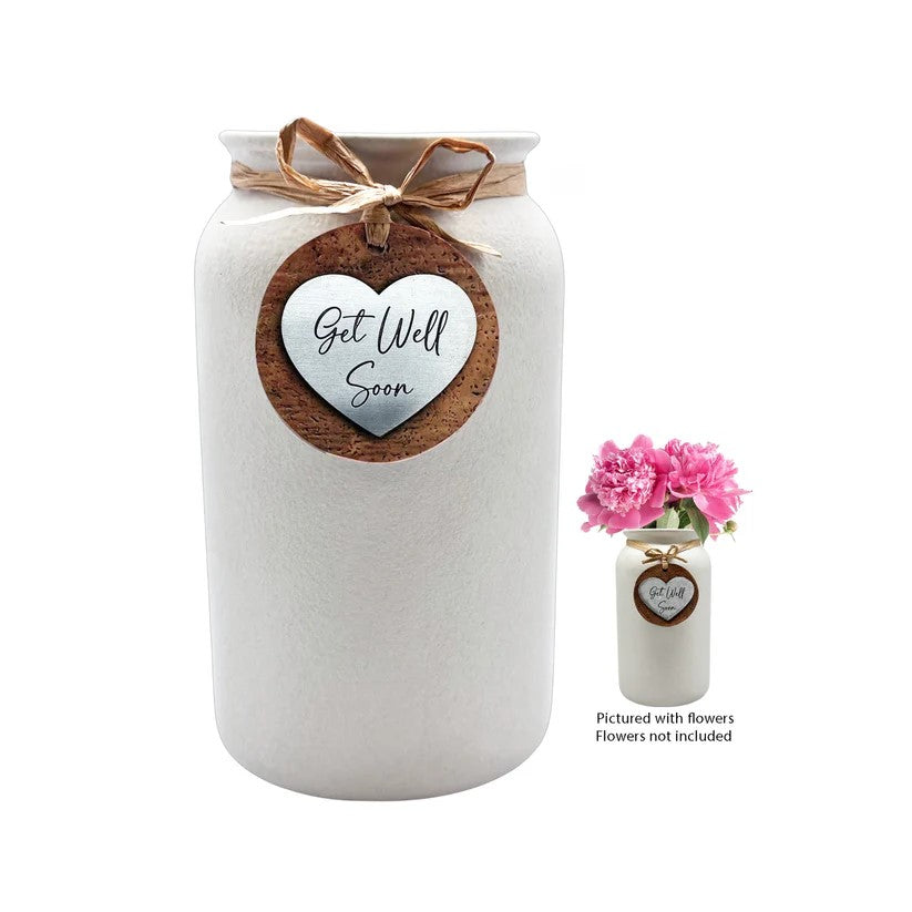 Heartfelt Mason Vase- Get Well Soon 