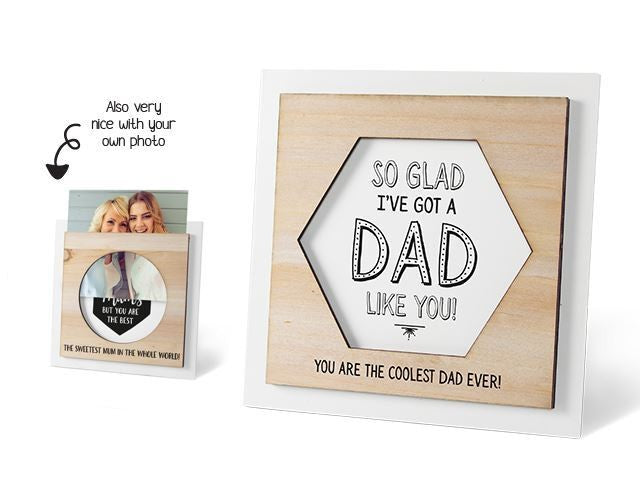 Wooden Photo Frame - Dad 