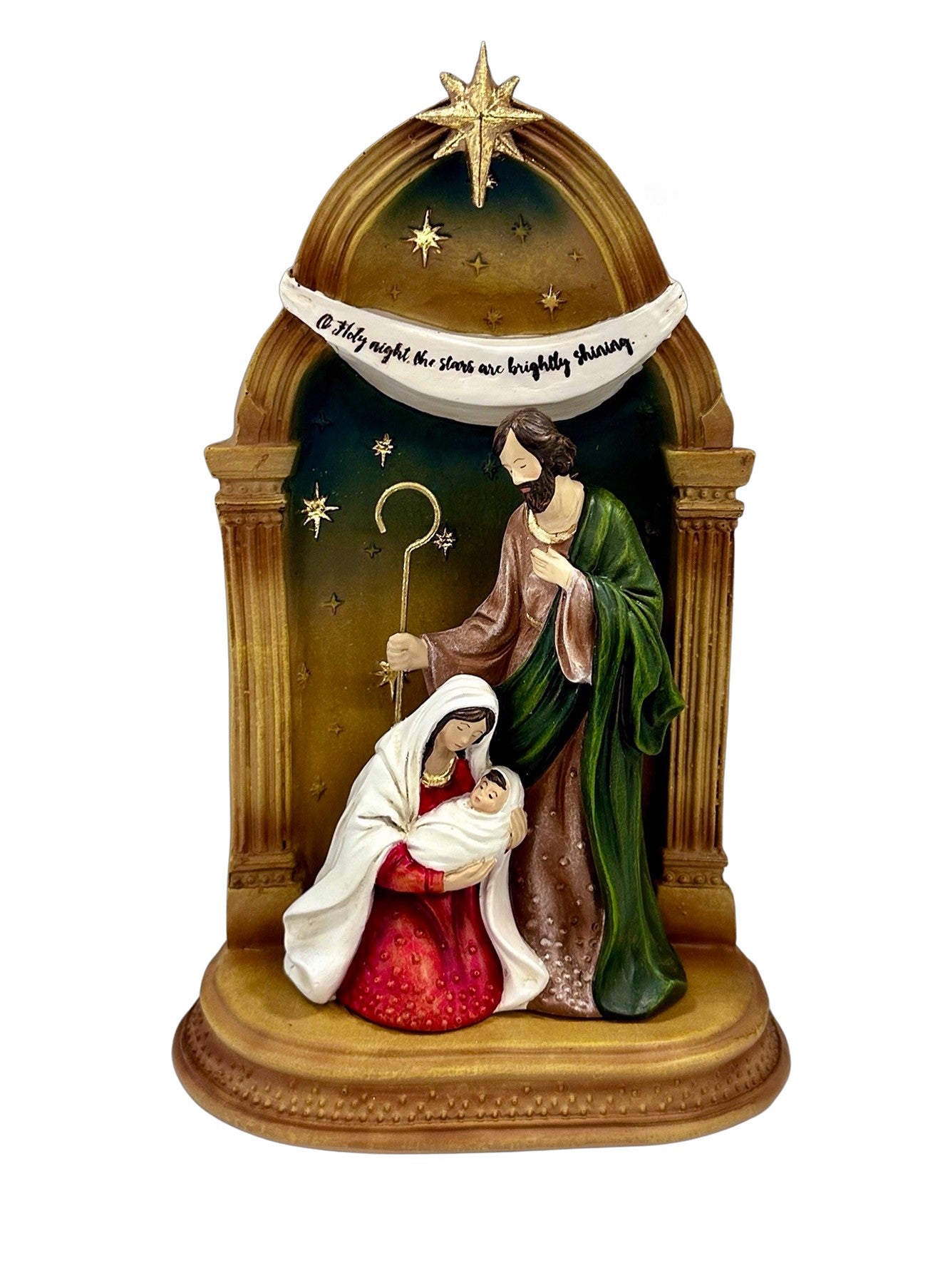 Holy Family Nativity Scence - Arch