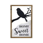 Wall Art - Home Sweet Home Metal Bird
