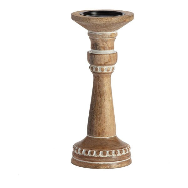 Wood Canlde Holder 
