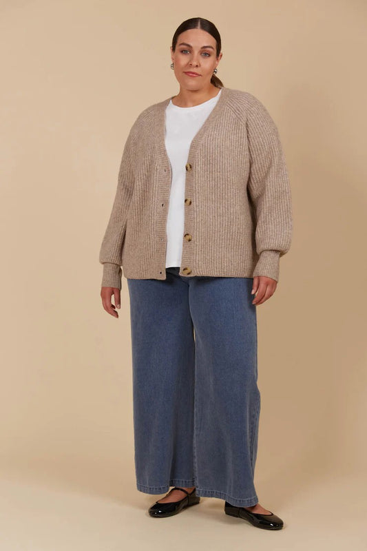 Miru Cardigan - Taupe [siz:med]