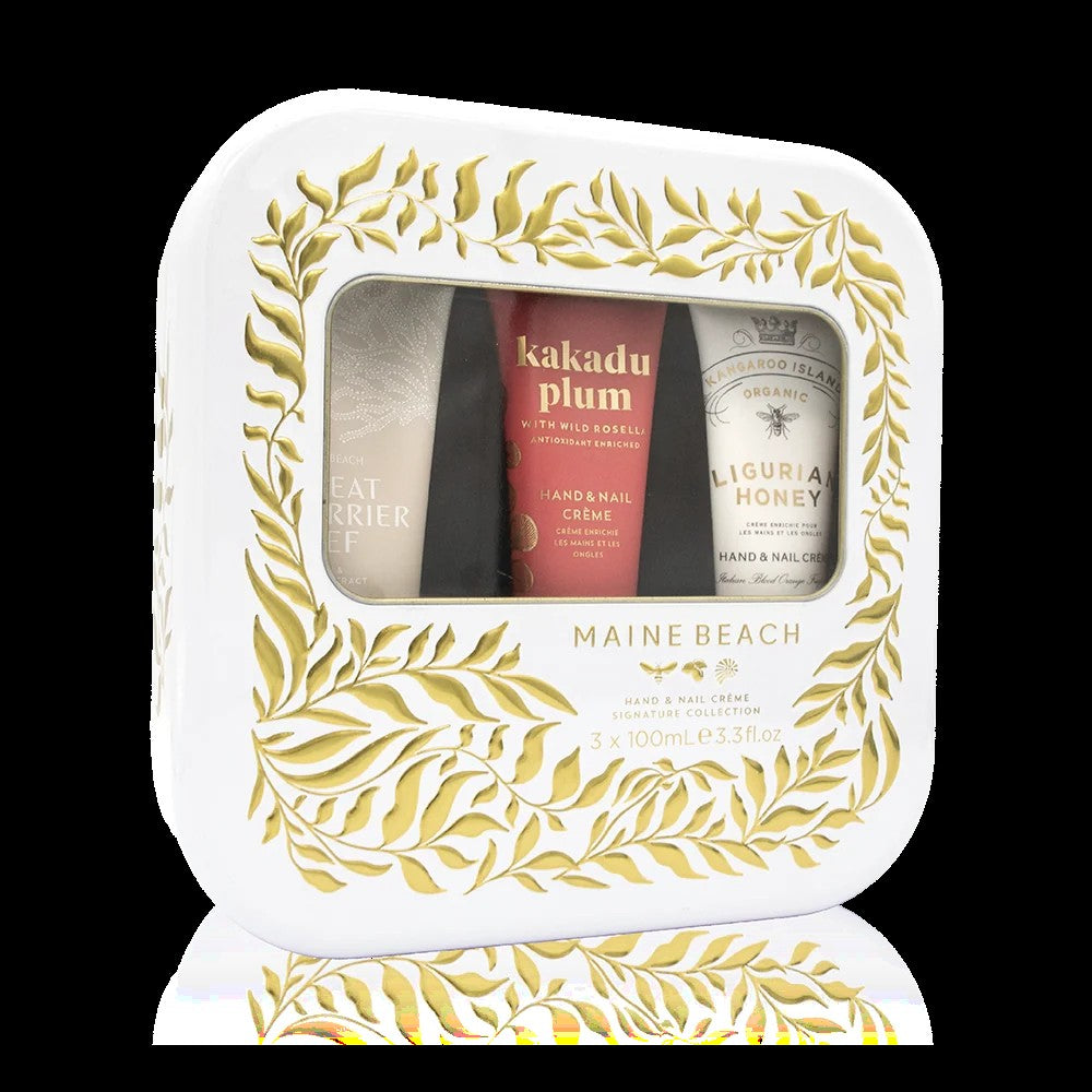 Maine Beach Hand & Nail Creme Trio Tin