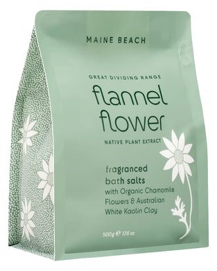 Flannell Flower Bath Salts Pouch 500g