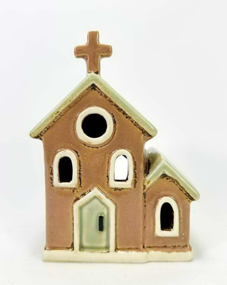 Tealight - Small Church Sage Roof