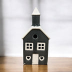 Tealight - Ceramic Grey Church 