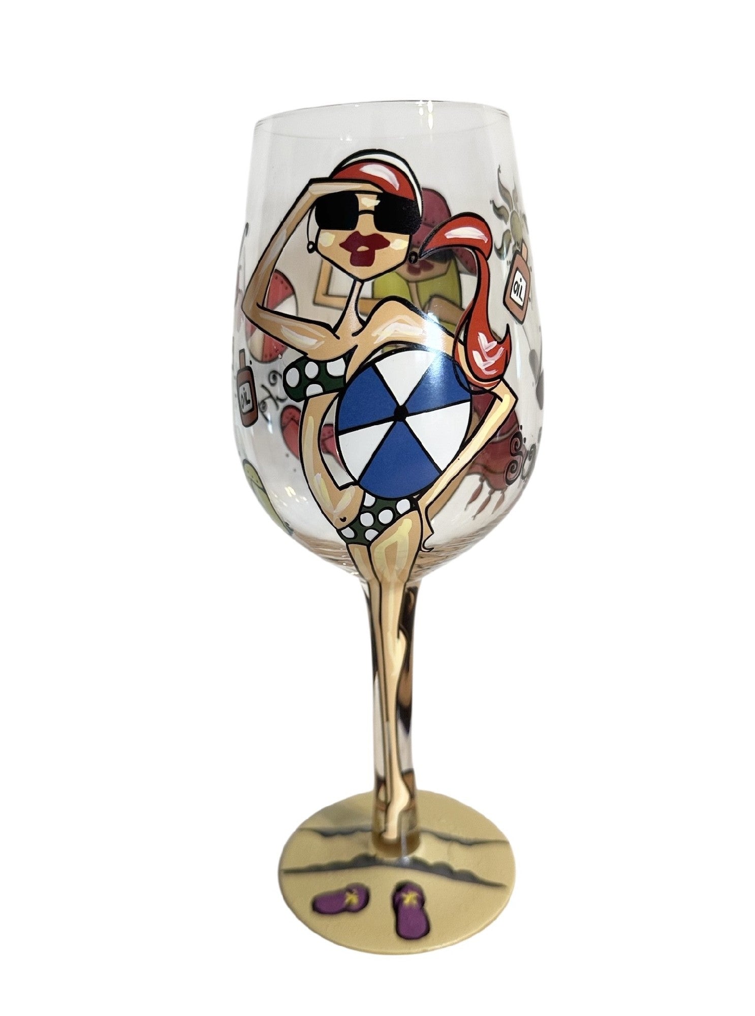 Wine Glass - Beach Babe