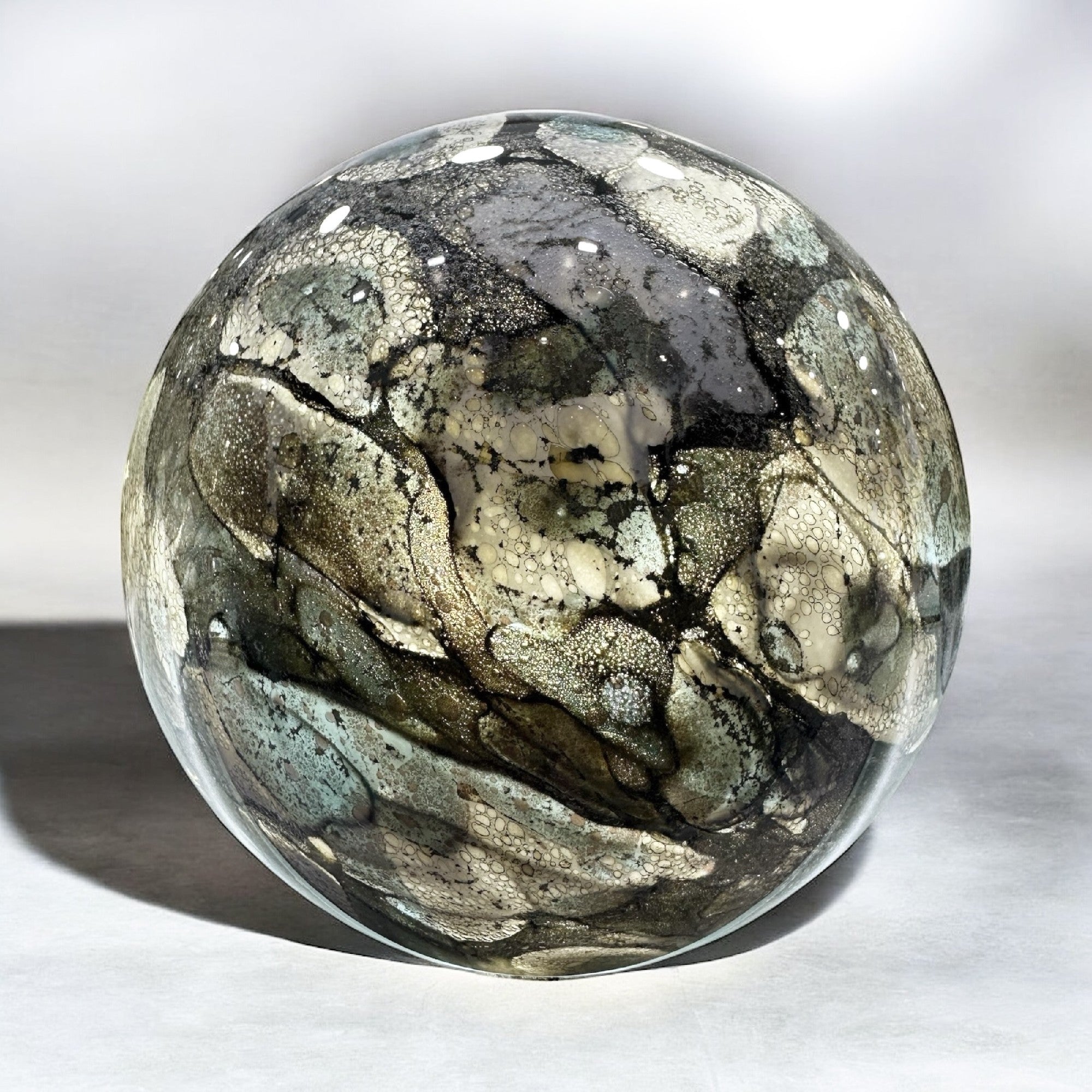 Light Ball Glass Smoky Quartz
