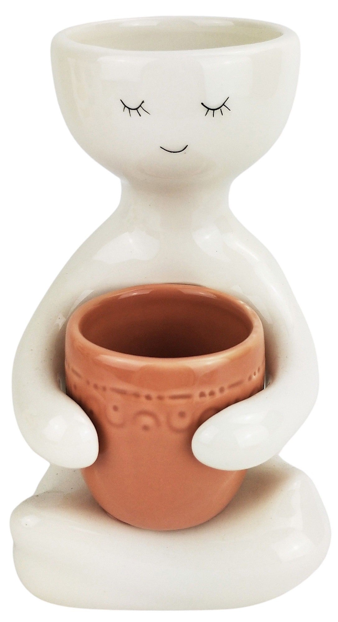 Person Holding A Pot Planter Rose Med 20cm