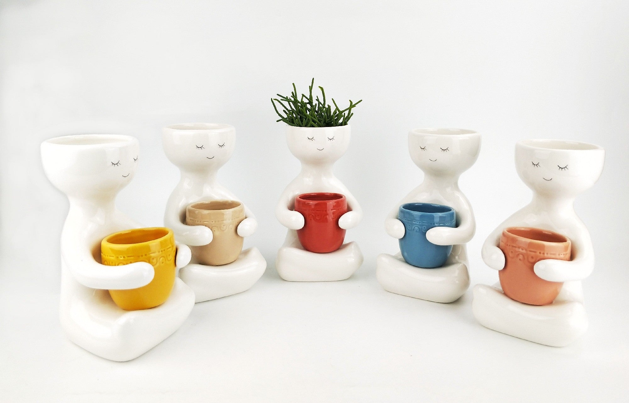 Person Holding A Pot Planter Rose Med 20cm