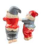 Gnome With Pants Down Pot Hanger Blue & Red