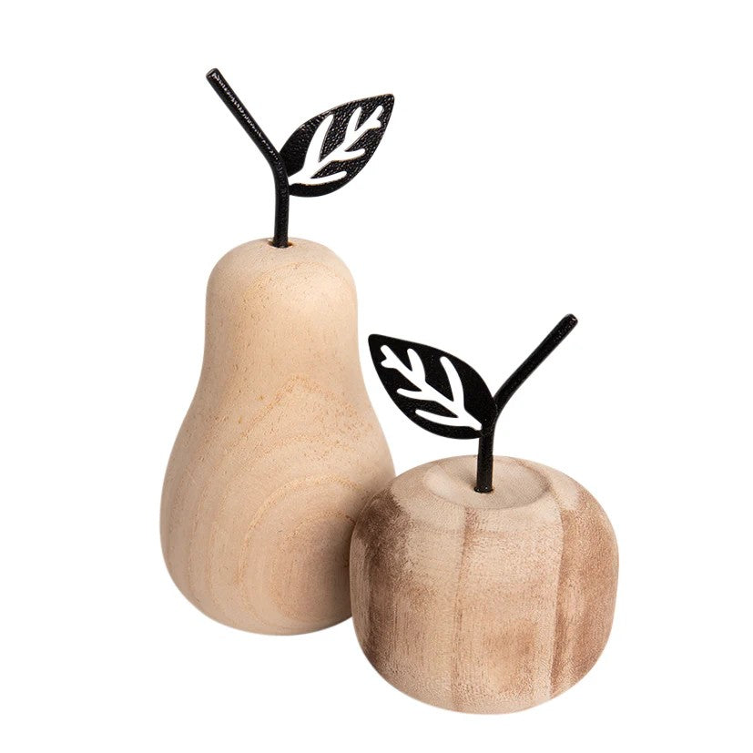 Wooden Apple Decoration 
