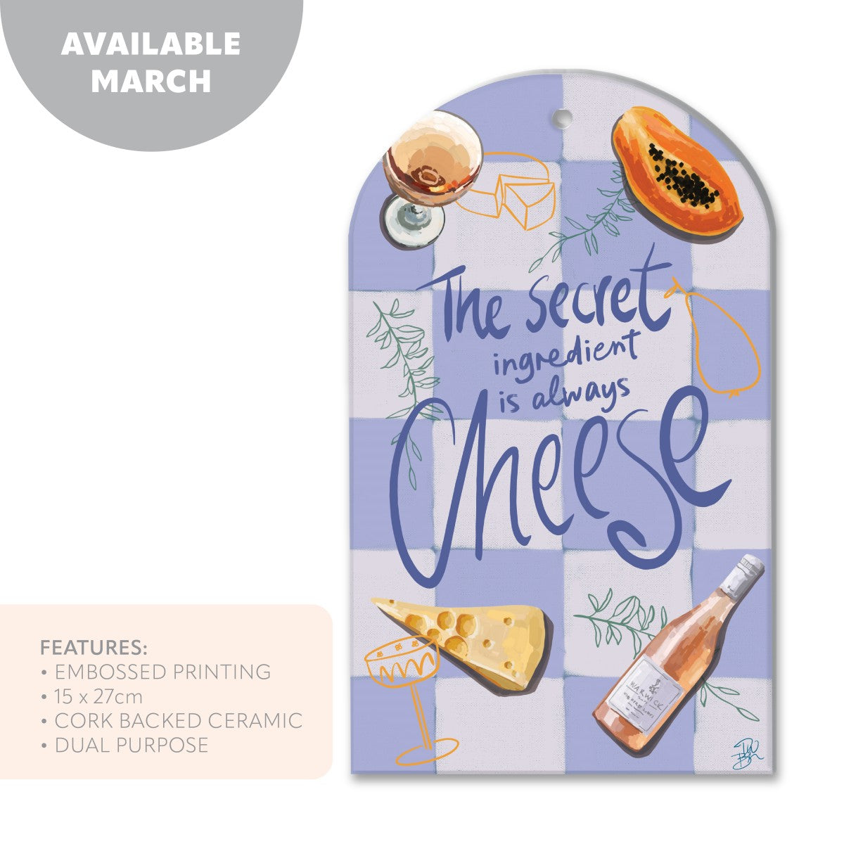 Ceramic Trinket Plaque - The Secret Ingredient 