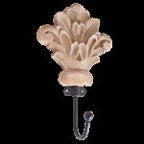 Carved Wooden Sconce With Hook - Sienna 3 