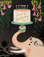 Card- Pink Elephant Birthday 