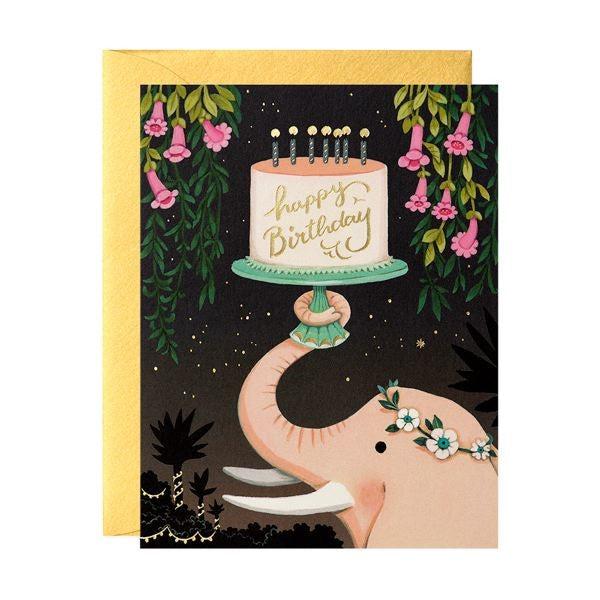 Card- Pink Elephant Birthday 