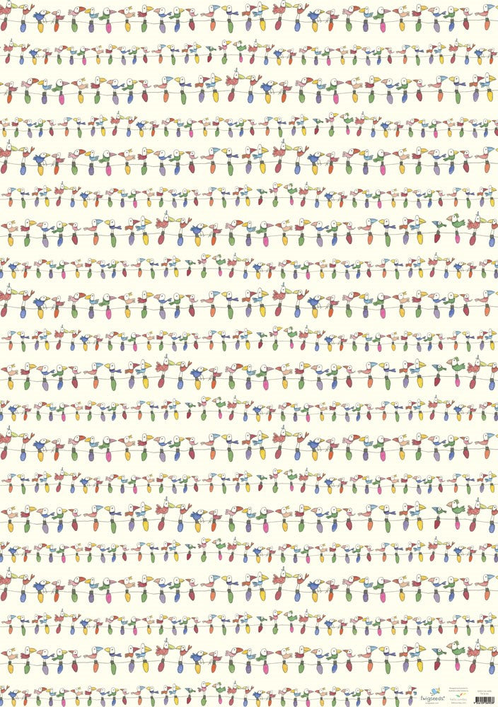 Twigseeds Gift Bags Birds On Wire Large 