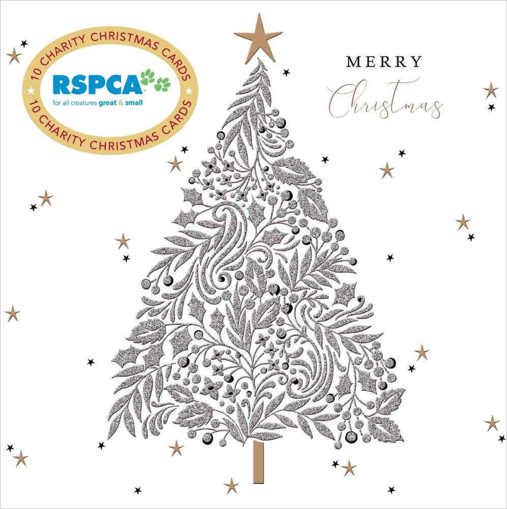 Rspca Charity Christmas Cards - Christmas Tree