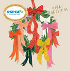 Rspca Charity Christmas Card Weath Of Ribbons