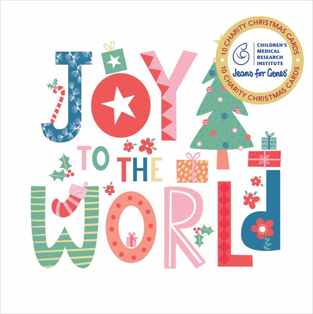 Jeans For Genes Charity Christmas Card Joy To The World