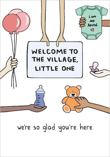 Card - Welcome To The Village, Little One