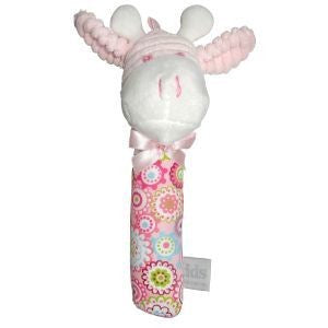Giraffe Pink Pattern Stick Squeaker