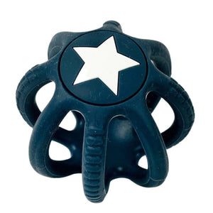 Silicone Ball Teether - Navy Blue