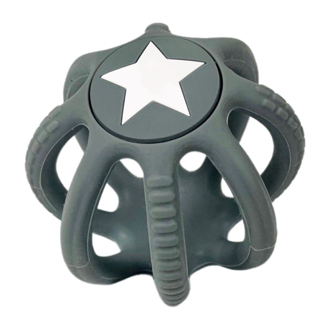 Silicone Ball Teether - Grey