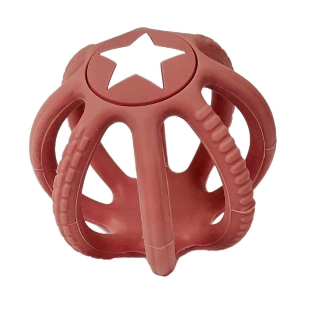 Silicone Ball Teether - Pink