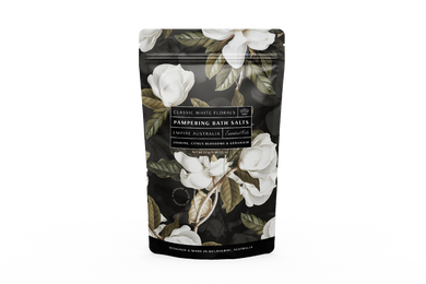 Classic White Floral Jasmine,citus & Geranium Bath Salt 125gmath 