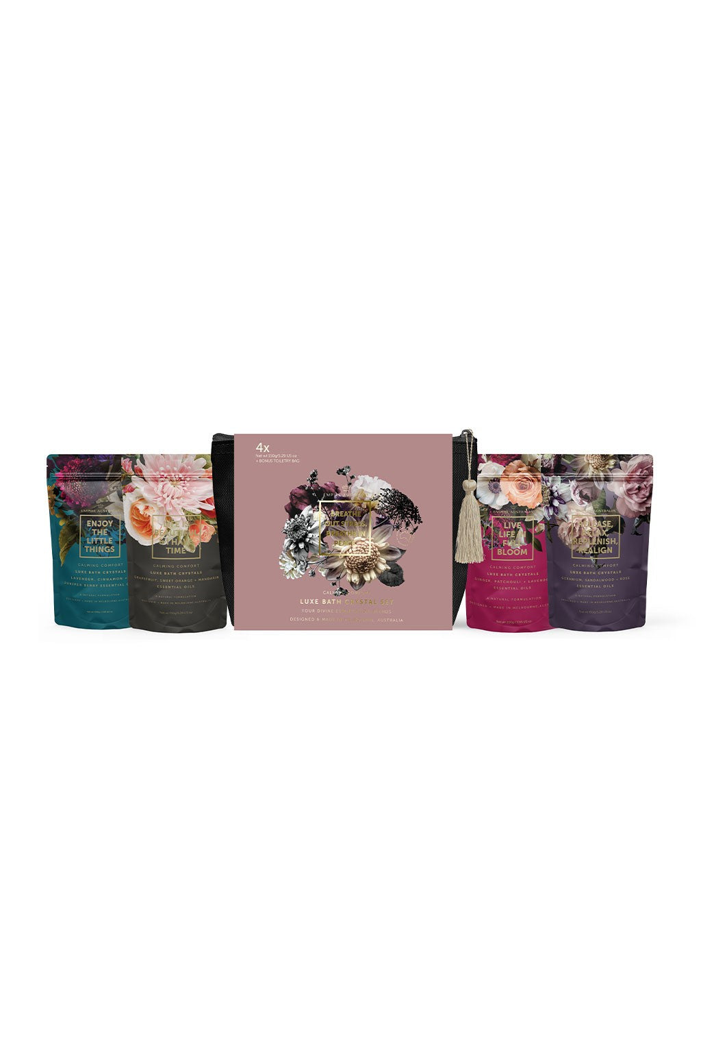 Breathe Out Stress. Breath In Peace Bath Salt Set 