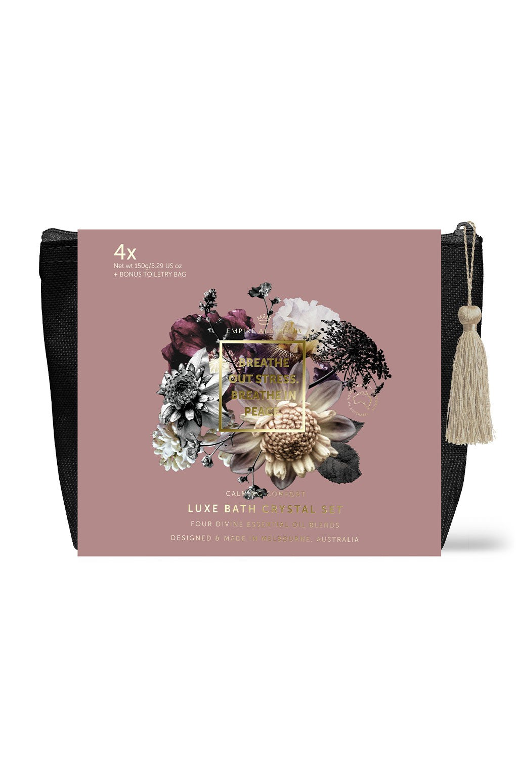 Breathe Out Stress. Breath In Peace Bath Salt Set 