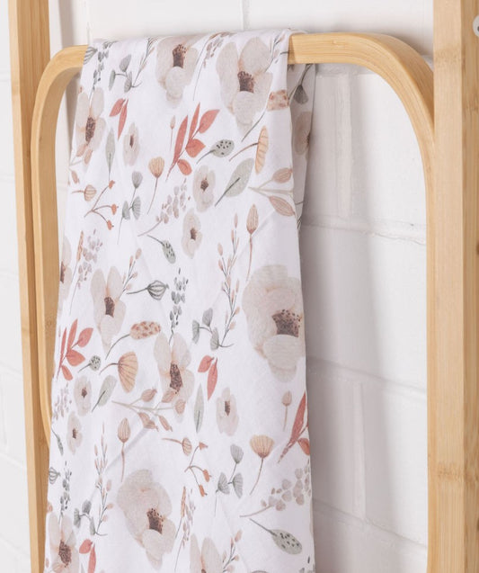 Boho Floral Muslin Wrap 