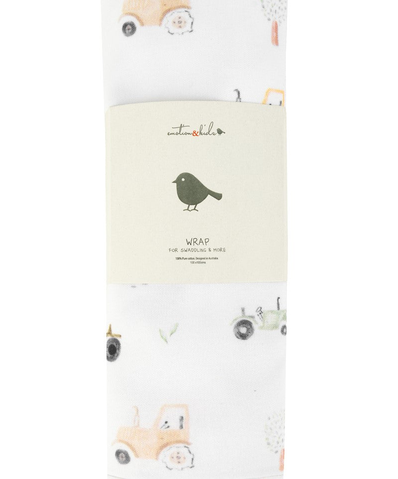 Tractor Organic Cotton Wrap 
